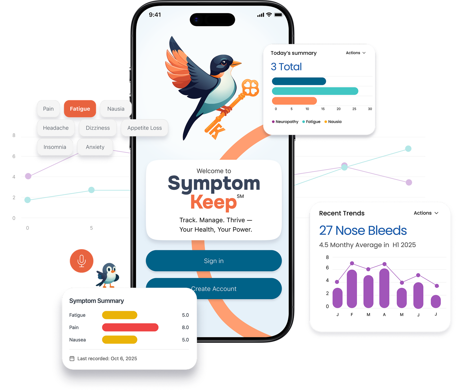 Symptom Keep App